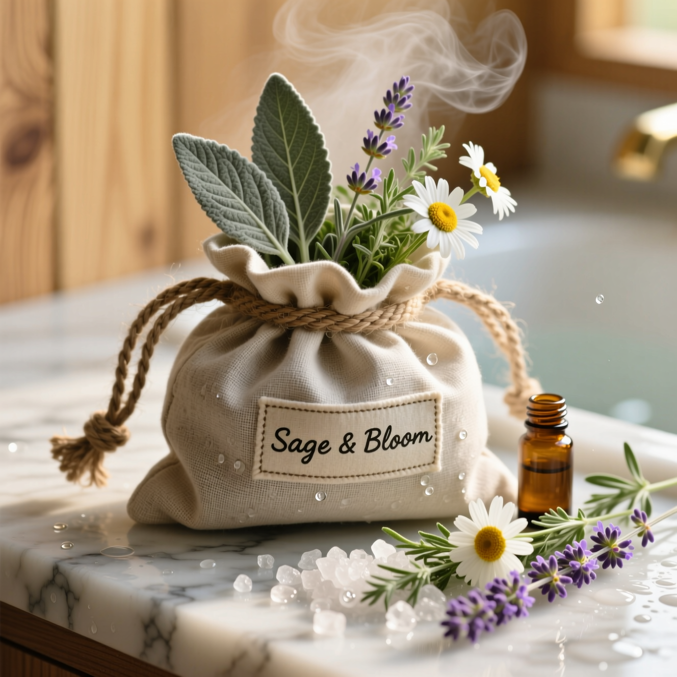 Чай для ванной (Шалфей, ромашка, лаванда) Сбор 4.