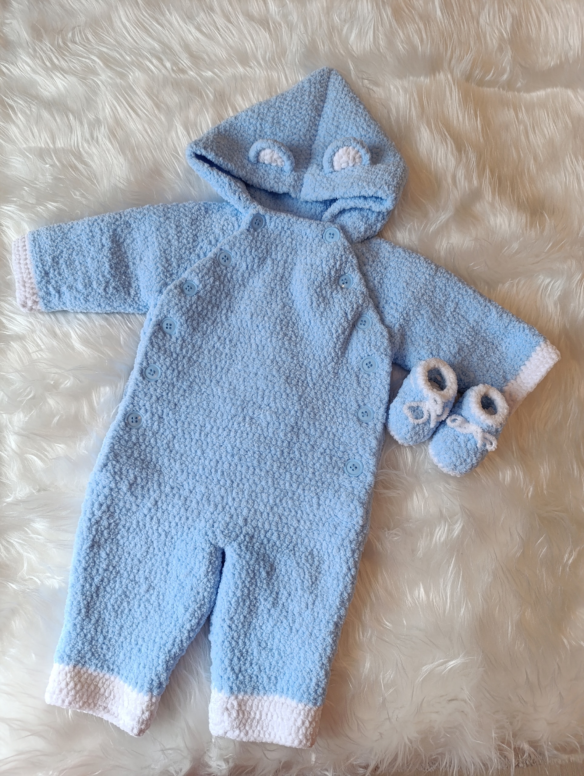 Комбинезон с пинеточками для новорожденного