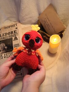 Плюшевый огненный феникс Фоукс 🔥