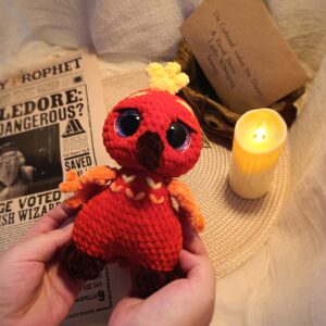 Плюшевый огненный феникс Фоукс 🔥