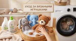 Как правильно ухаживать за вязаными игрушками