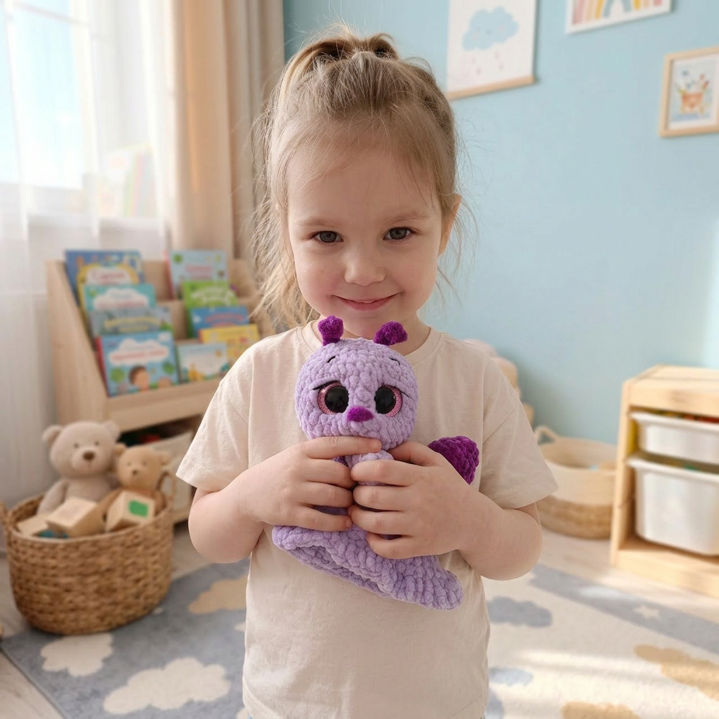 🐌 Вязаная игрушка «Улиточка»